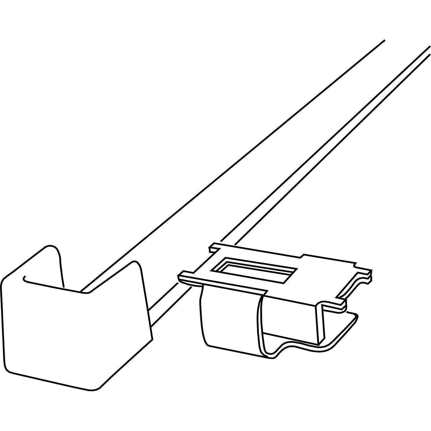 Schneider Electric, Kabelbinder, FED Halter Kabelbinder schwarz Typ:FED-FA 5440800 (1 Stk.)
