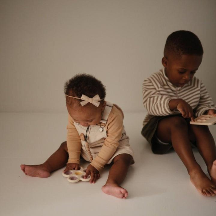 Actual product image Mushie Flower print toy (10 Months)