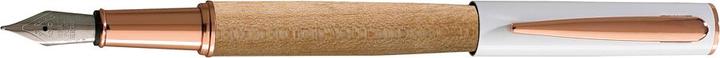 Actual product image Oberthur Stockholm fountain pen M, white/copper (White, Copper coloured)