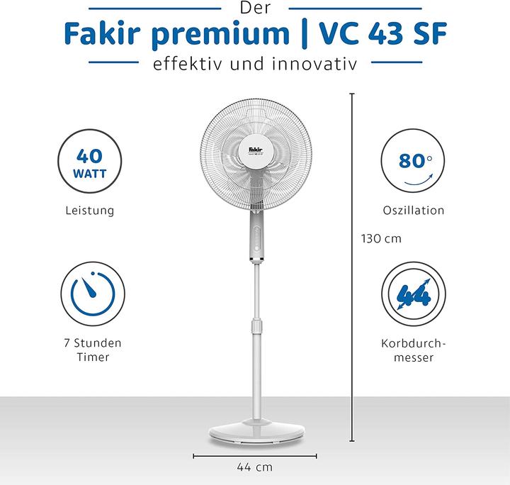 Image du produit Fakir Ventilateur sur pied Trend VC 43 SF