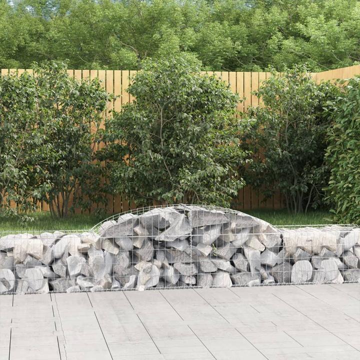 Actual product image VidaXL Gabionen mit Hochbogen 25 Stk. 300x50x40/60 cm Verzinktes Eisen