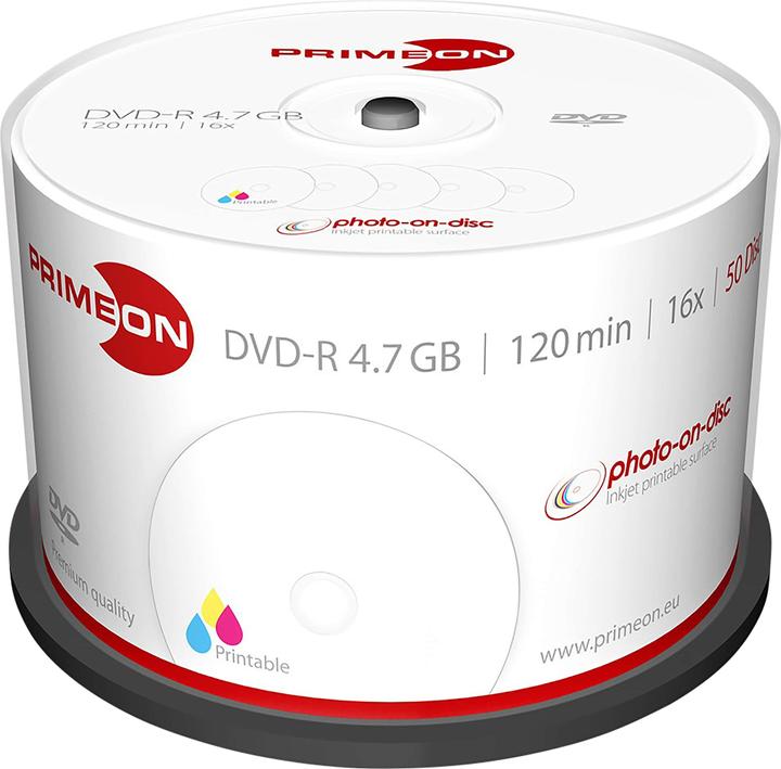 Actual product image Primeon DVD-R 50 spindle (50x)