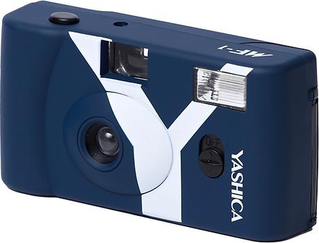 Actual product image Yashica MF-1 Snapshot Art Camera Y Edition Dark Blue with 1 Film 400/24