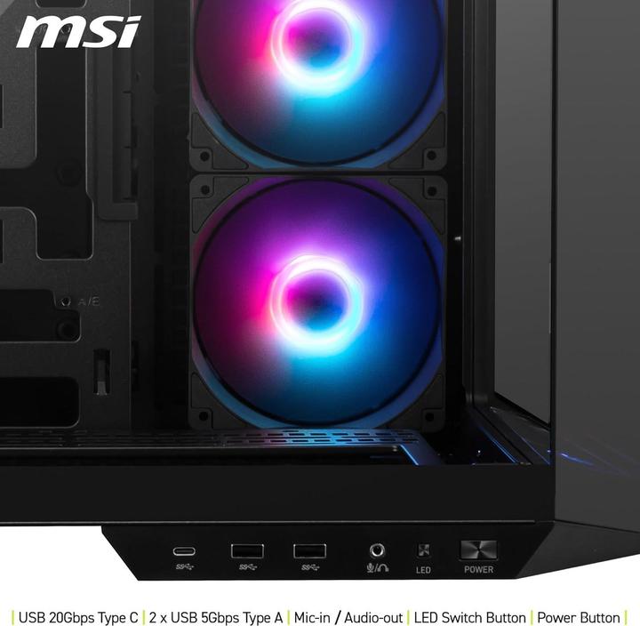 Actual product image MSI MAG Pano 100R PZ (ATX, mATX, Mini-ITX)