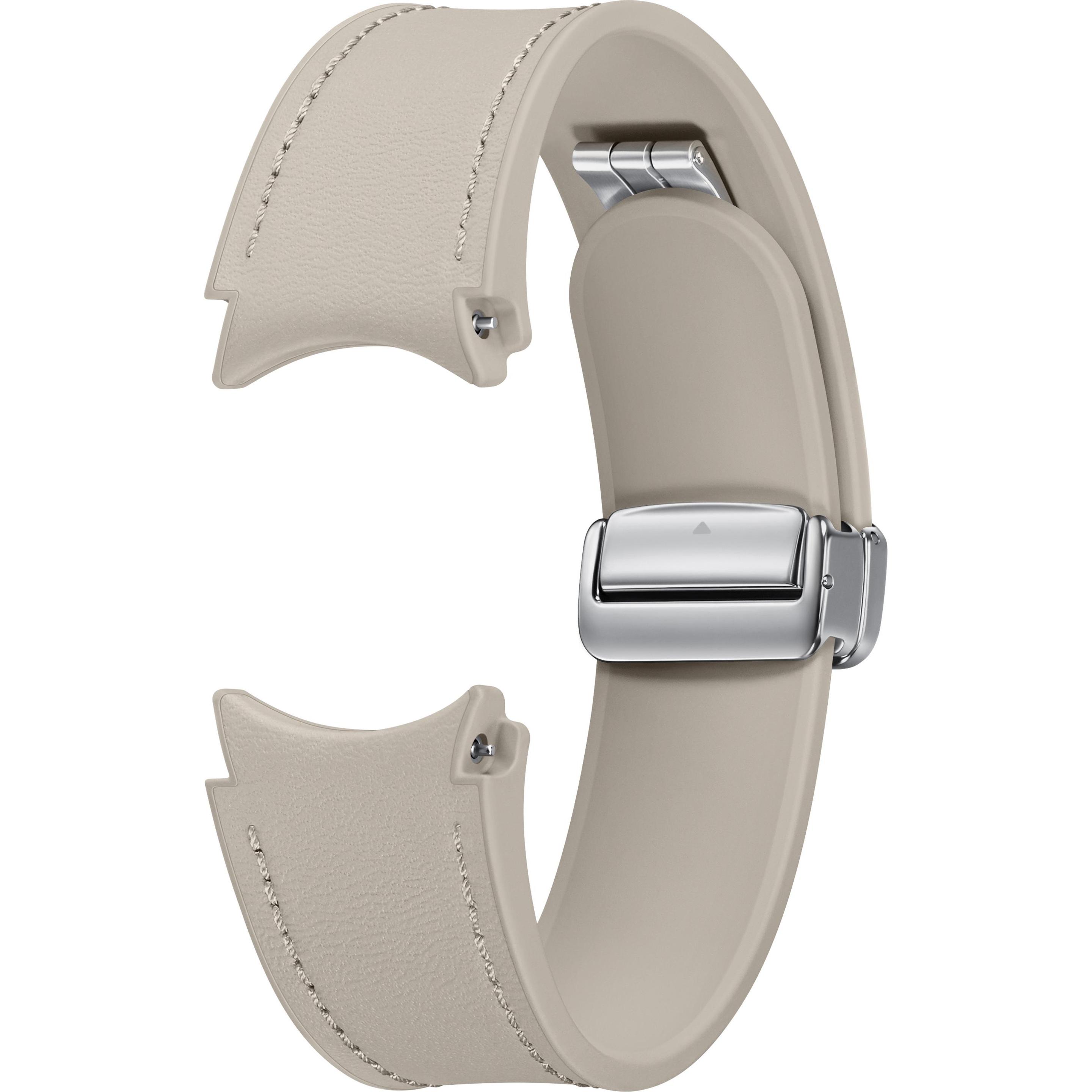 Thumbnail - Samsung D-Buckle Hybrid Eco Leather Strap (20 mm, Vegan Leather, Galaxy Watch6, Galaxy Watch6 Classic), Uhrenarmband, Be...