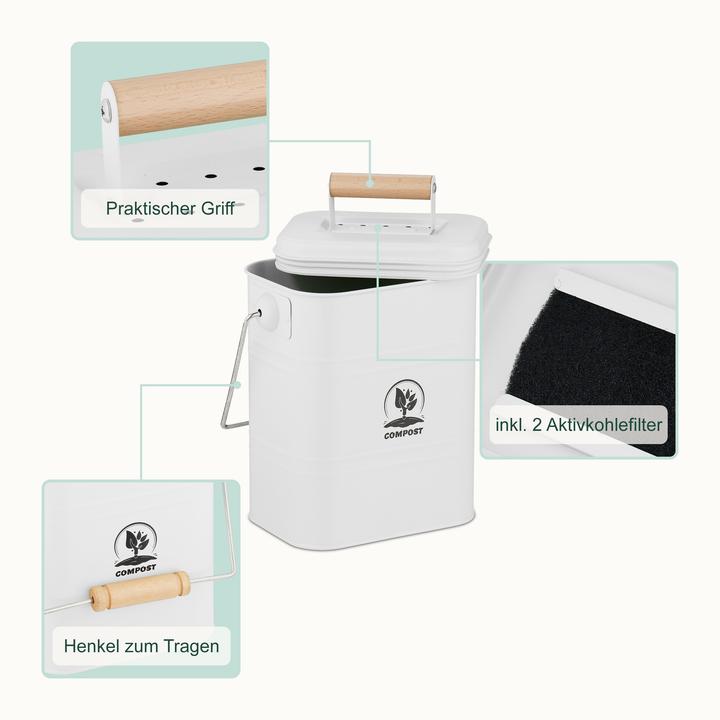 Produktbild Relaxdays Küchen-Komposteimer (3.50 l)