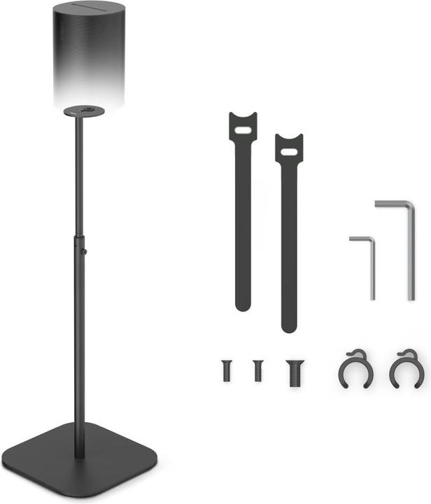Produktbild Hama Lautsprecherständer für Sonos Era 100, höhenverstellbar, m. Kabelführung, S (1 Stk., Ständer, Höhenverstellbar)