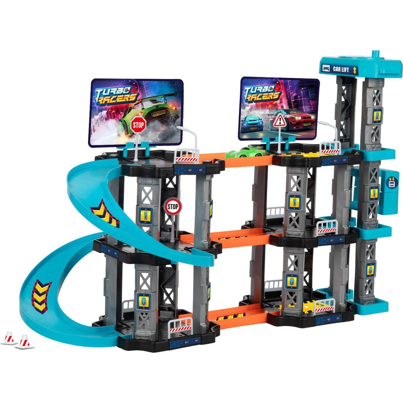 Toi-Toys Turbo Racers Parkhaus mit Aufzug