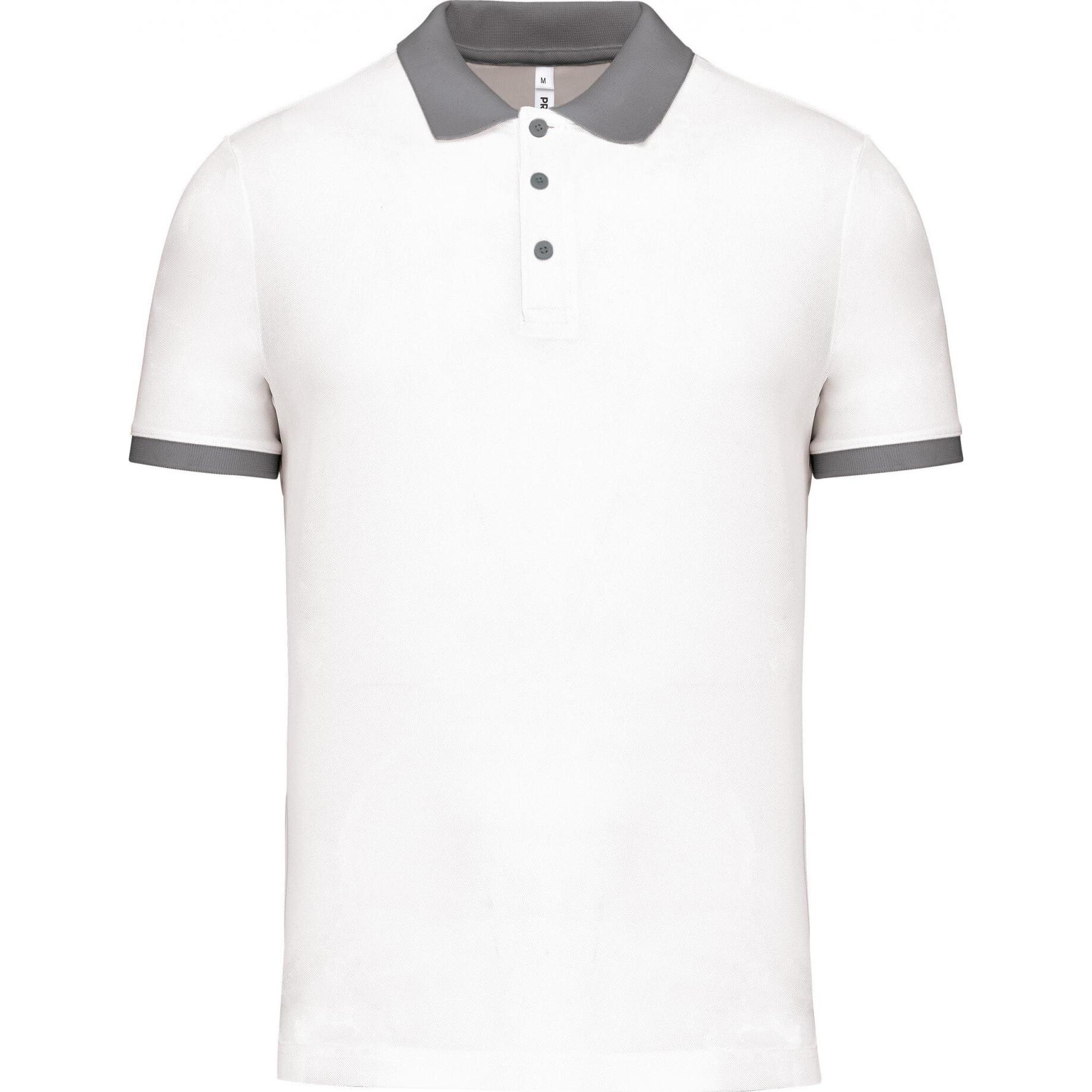 Proact, Herren, Sportshirt, Performance Piqué-Poloshirt (XXL), Weiss, XXL