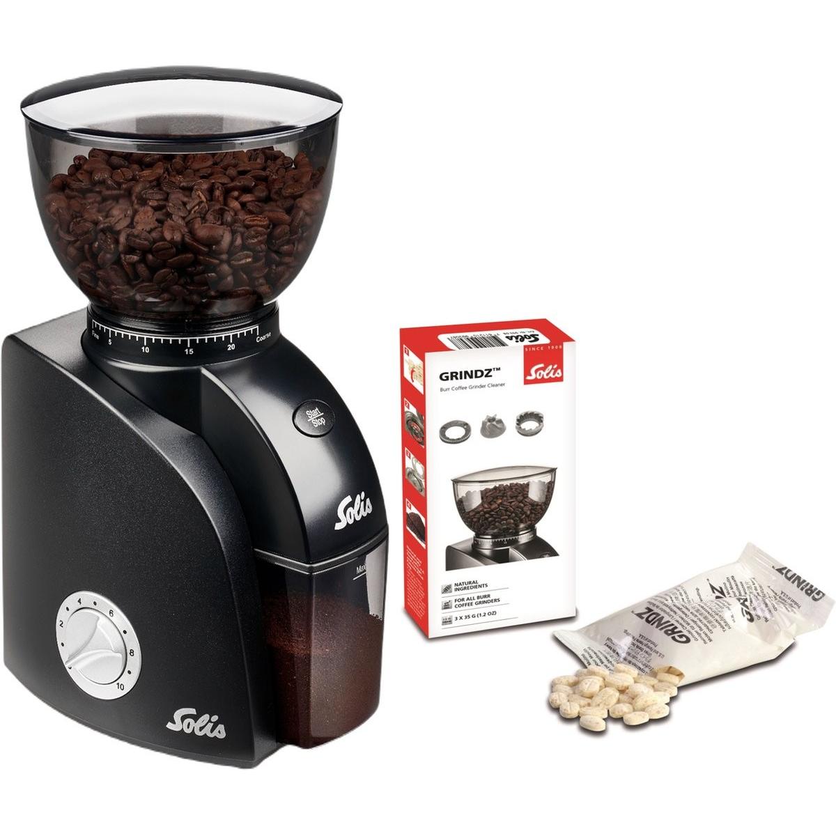 Solis Macinacaffè Scala Zero Static 1662 - Koffiemolen Elektrisch - Koffiemaler met 24 Maalinstellingen, Macinacaffè, Nero