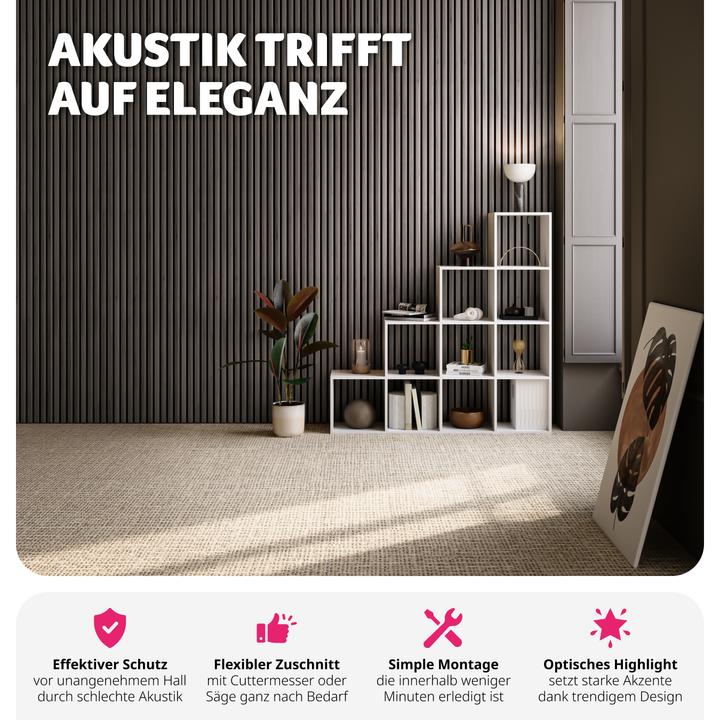 Immagine prodotto tectake Set di 2 pannelli acustici Sonic Wall effetto legno (2 pz.)