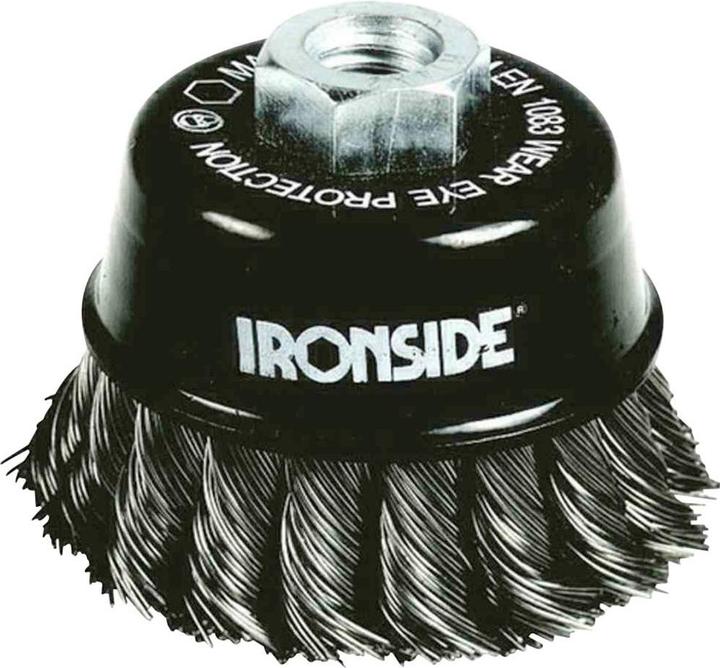 Produktbild Ironside 243007 Topfbürste100mm M14 0,5mm gezopft, für Winkelschleifer