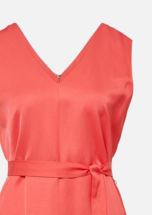 Produktbild Comma Kleid Satiniertes Leinenmix-Kleid in Midilänge (38)