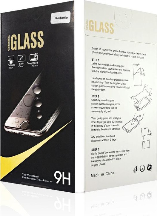 Produktbild OEM Gehärtetes Glas 2,5D mattiert für Xiaomi Redmi Note 12 Pro 4G / Note 12 Pro 5G / 12 Pro +
