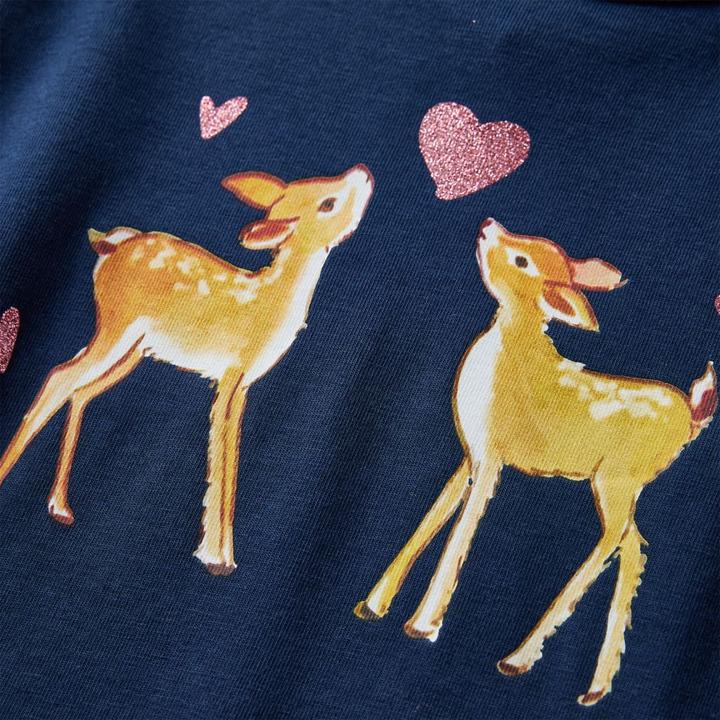 Immagine prodotto vidaXL Camicia da bambino a maniche lunghe blu navy 140,Materiale: 95 % cotone (140)