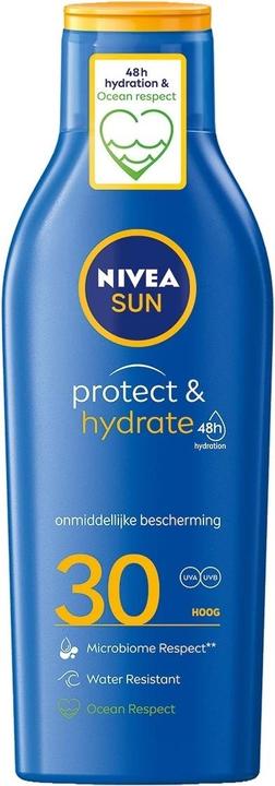 Actual product image NIVEA Sun Protect & Moisture (Sun lotion, SPF 30, 200 ml)