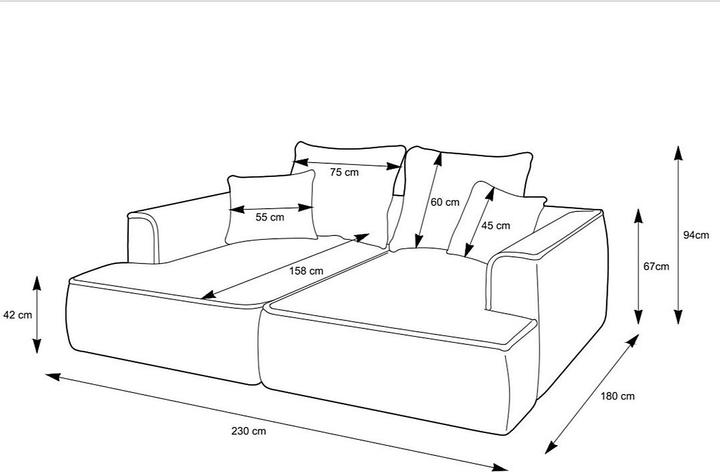 Actual product image Vente-unique Pineta (Corner sofa)