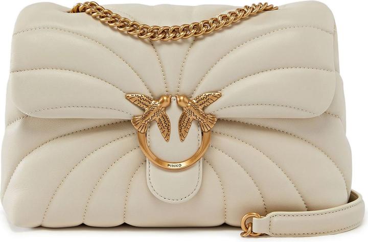 Pinko Piumino Classico Love Puff in Nappa di Pecora con Farfalla