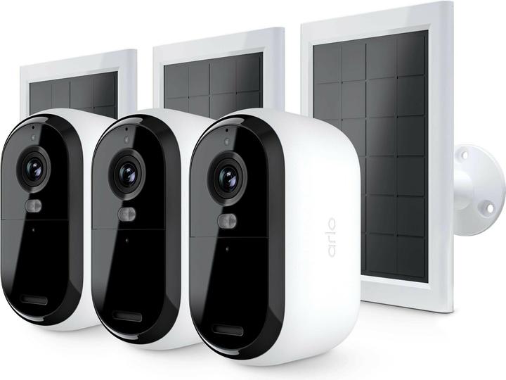 Actual product image Arlo Essential 3 set of 3 with solar panel (1920 x 1080 Pixels)