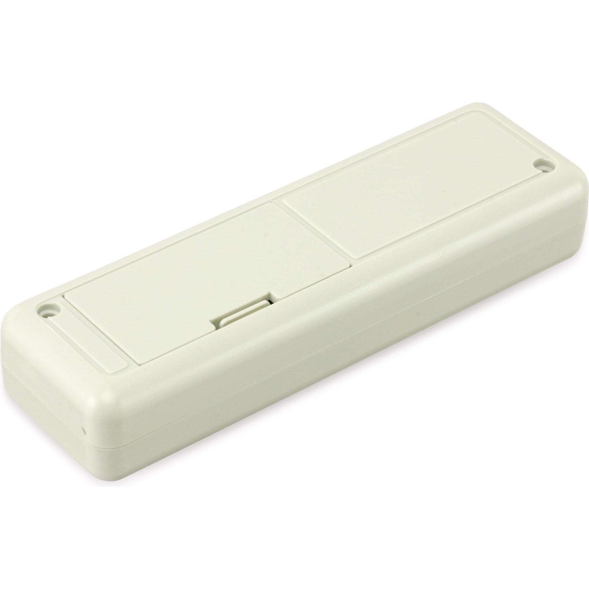 Strapubox Kunststoffgehäuse mit Batteriefach, Typ 6090 GR, 129 x 40 x 24 mm (Gehäuse), Elektronikzubehör + Gehäuse, Grau