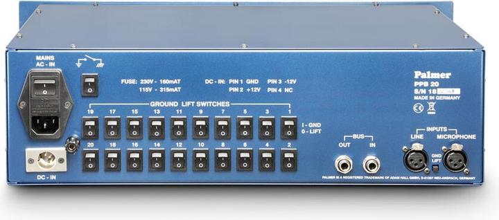 Immagine prodotto Palmer Audio PB 20 Spaccalegna 20 (Schegge)