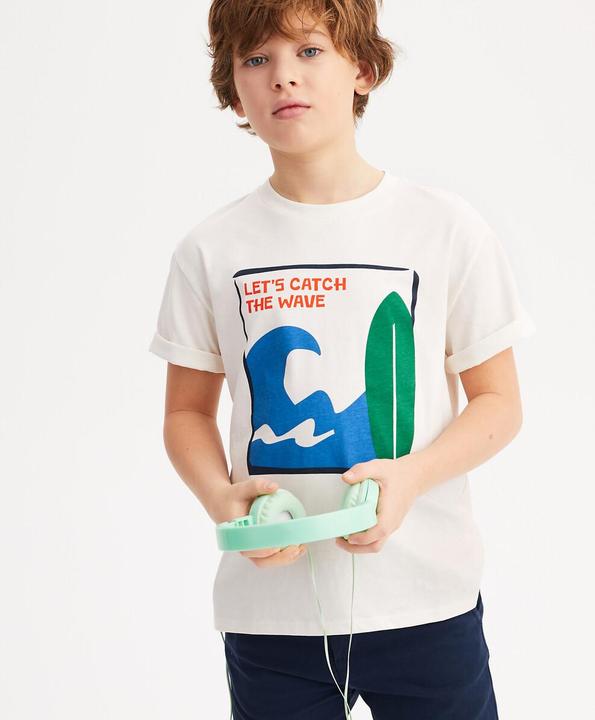 Actual product image La Redoute Collections Oversized T-Shirt mit kurzen Ärmeln und Print (152)