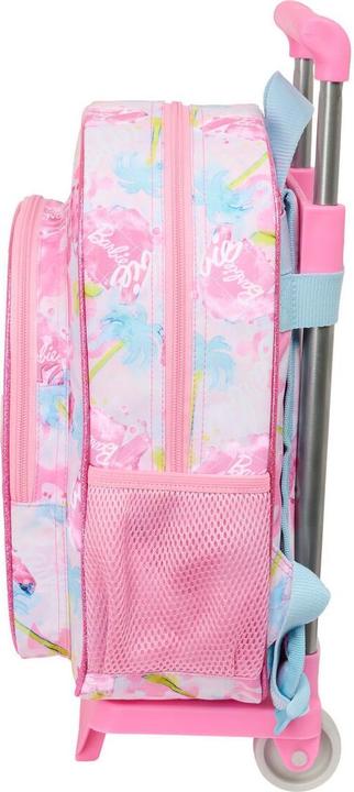 Immagine prodotto Barbie School Rucksack with Wheels Painterly Pink Sky blue 26 x 11 x 67 cm 26 x 34 x 11 cm
