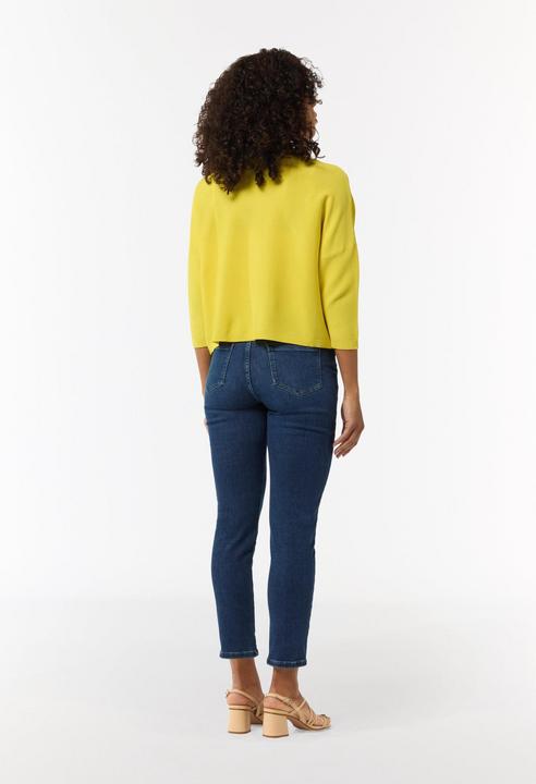 Image du produit Comma Strickjacke Strickjacke im Boxy-Look mit Perlmuttknopf (XS)