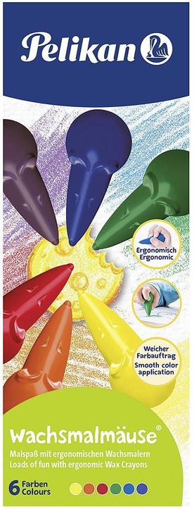 Pelikan Wax painting mice (Multicolor, 6 x)