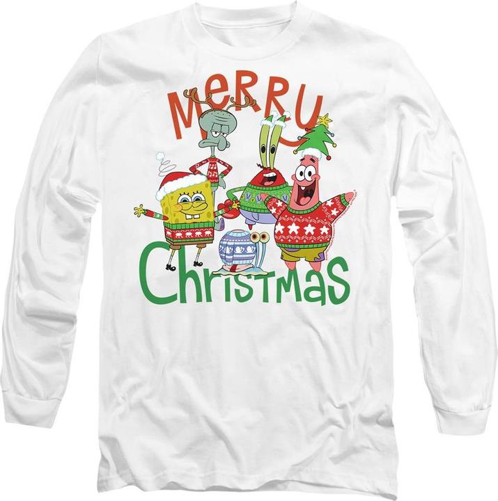 Produktbild Spongebob Squarepants Merry Christmas TShirt (S)