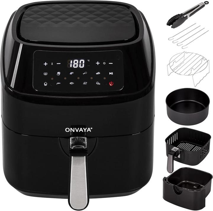 Image du produit Onvaya Airfryer XXL Heissluftfritteuse mit 10 Programmen