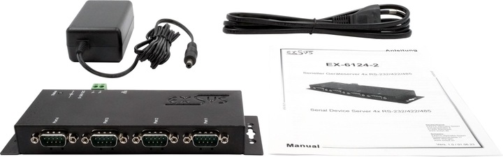 Immagine prodotto Exsys Server di dispositivi seriali 4x RS232/422/485