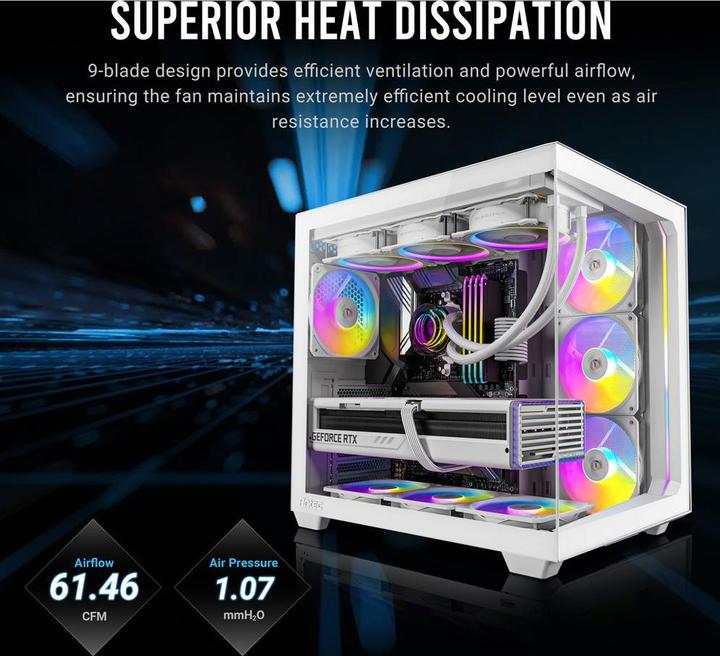 Image du produit Antec P12R PWM ARGB 120mm Fan (P12R PWM ARGB) (120 mm, 1x)