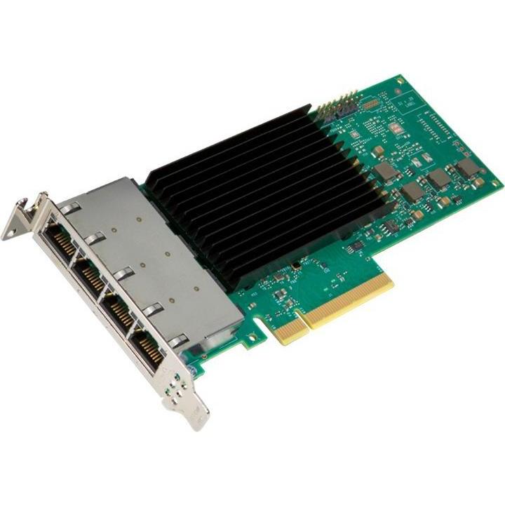 Intel NIC/PCiE up to 10Gb RJ45 x 4 Bulk (PCI Express 4.0 x 8), Netzwerkkarte, Schwarz