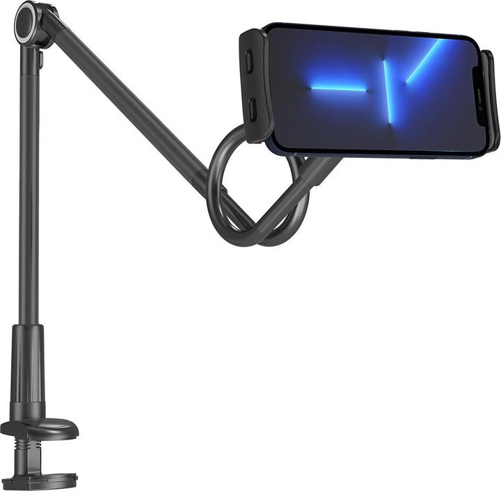 Wozinsky long flexible phone and tablet holder black (WTHBK5)