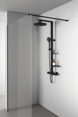 Actual product image Ideal Standard Shower system Alu+: Ceratherm shower thermostat 2 shelves, 2F hand shower, 2F overhead shower