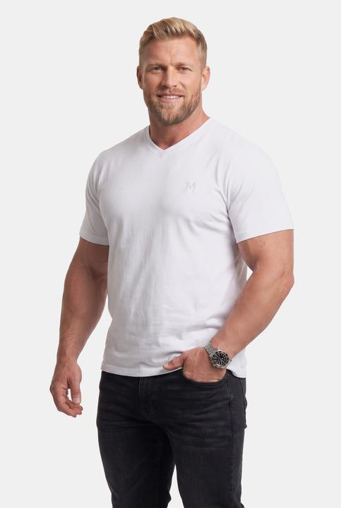 Actual product image Men+ T-Shirt, Basic, Halbarm, V-Ausschnitt (8XL)