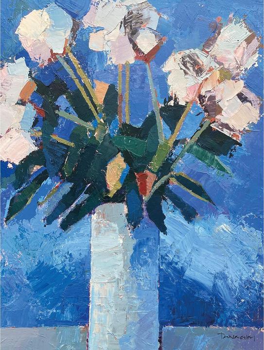 Produktbild Paul Donaghy Sommer Pfingstrosen Leinwanddruck (40 x 30 cm)
