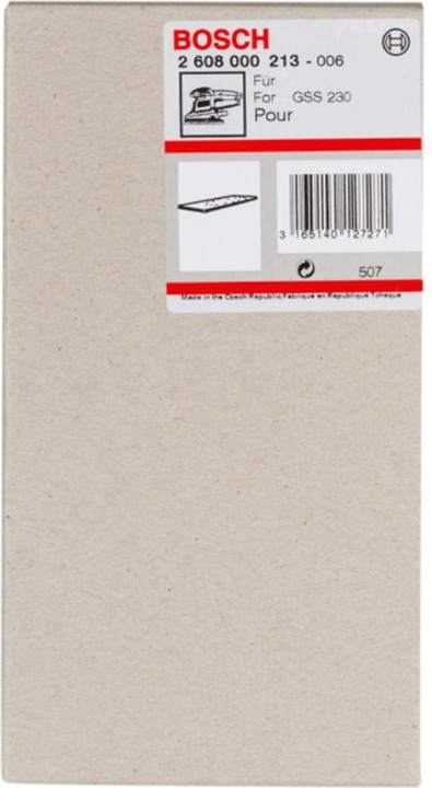 Produktbild Bosch Professional Zubehör Schleifplatte 185 x 93 mm, für GSS 230 A, GSS 230 AE, ohne Kletthaftung