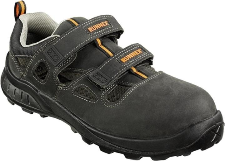 Produktbild Runnex unisex S1 Sicherheitssandalen "5100" TeamStar schwarz Grösse 49 (S1, 49)