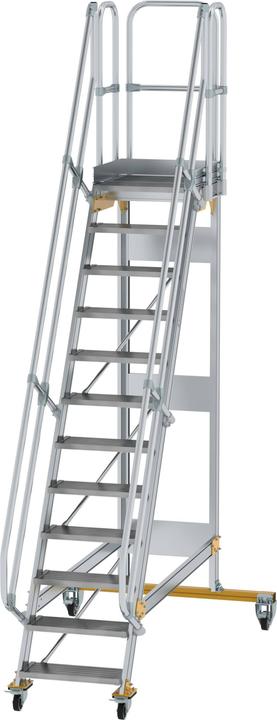Actual product image Munk Platform stairs mobile 60ï¿½ step width 600 mm 12 steps (Platform ladder, 60 cm)