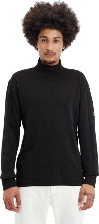 Produktbild Calvin Klein Jeans Badge Waffle Blocking Mock Neck - M (M)