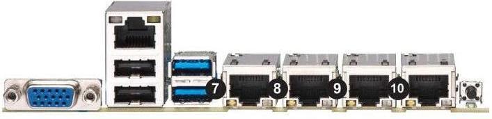 Actual product image Supermicro Supermicr X11SCL-LN4F: LGA1151 (LGA 1151, Intel C242, mATX)