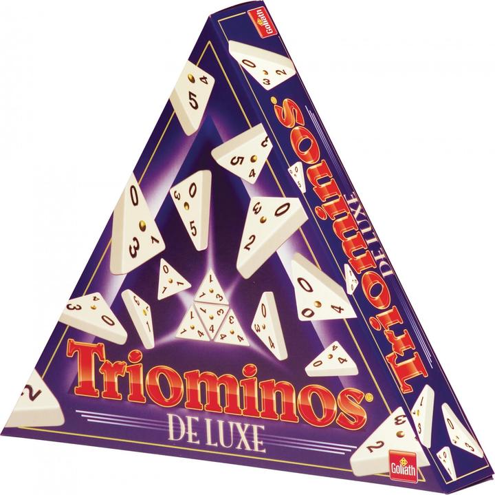 Actual product image Ravensburger Triominos de Luxe Triangle (German, English, French, Italian)
