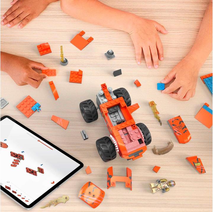 Produktbild Mega Construx Hot Wheels Monster Trucks Tiger Shark Crash Wettkampf