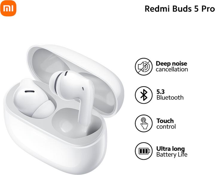 Immagine prodotto Xiaomi Redmi Buds 5 Pro (ANC, 10 h, Senza fili)