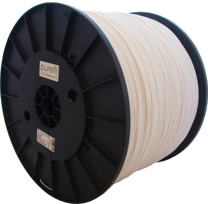 Actual product image Purefil PLA filament (PLA, 1.75 mm, 10000 g, White)
