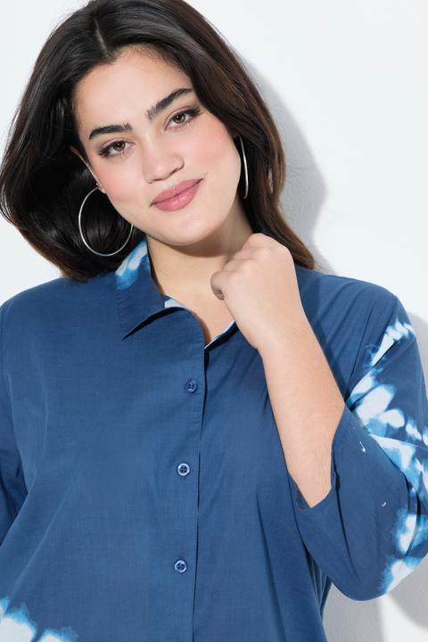 Produktbild Angel of Style Longbluse, Straight Fit, Batik-Drucke, 3/4-Ärmel (44)