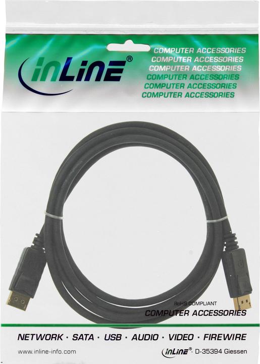 Produktbild InLine DisplayPort — DisplayPort (0.50 m, DisplayPort, 1.2)
