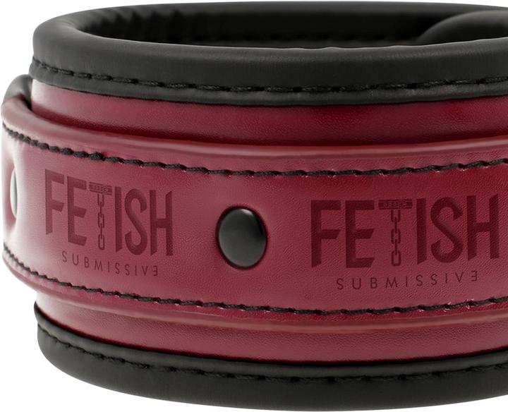 Actual product image Fetish submissive Ankle Cuffs Vegan Leather